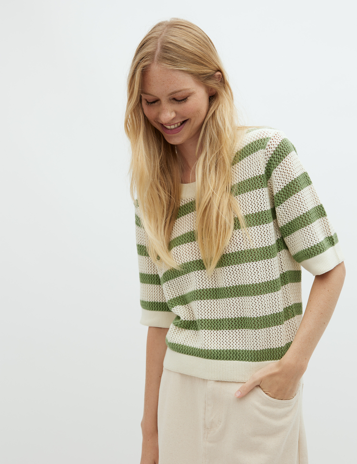 neale-m knitted tshirt green 